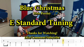 Blue Christmas - Elvis Presley (Bass Cover with Tabs)