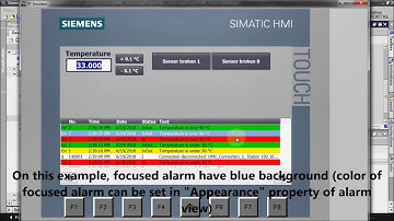 HMI programming tutorial TIA Portal - 5. Alarms : Alarm classes (Part 4/7))