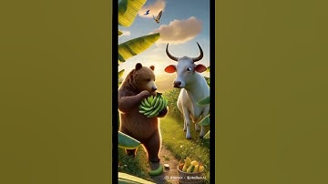 "The Hardworking Cow vs. The Lazy Bear – A Shocking Life Lesson!"