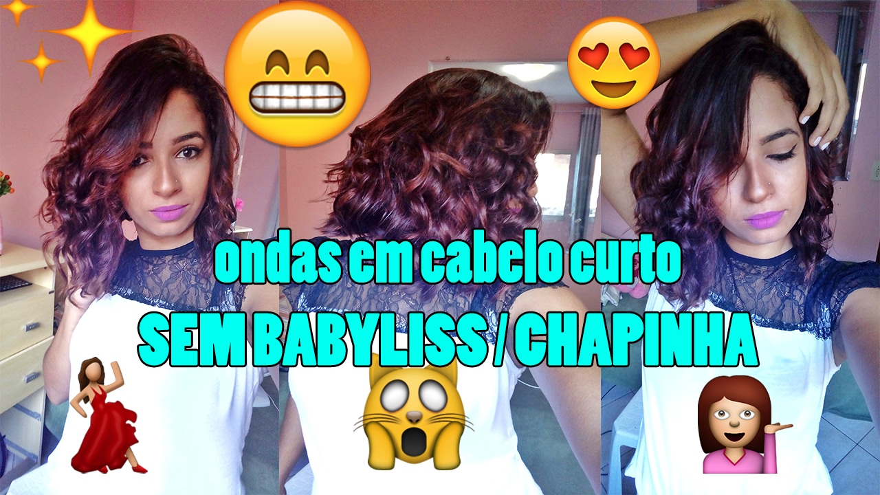 CACHOS EM CABELOS CURTOS SEM BABYLISS / CHAPINHA