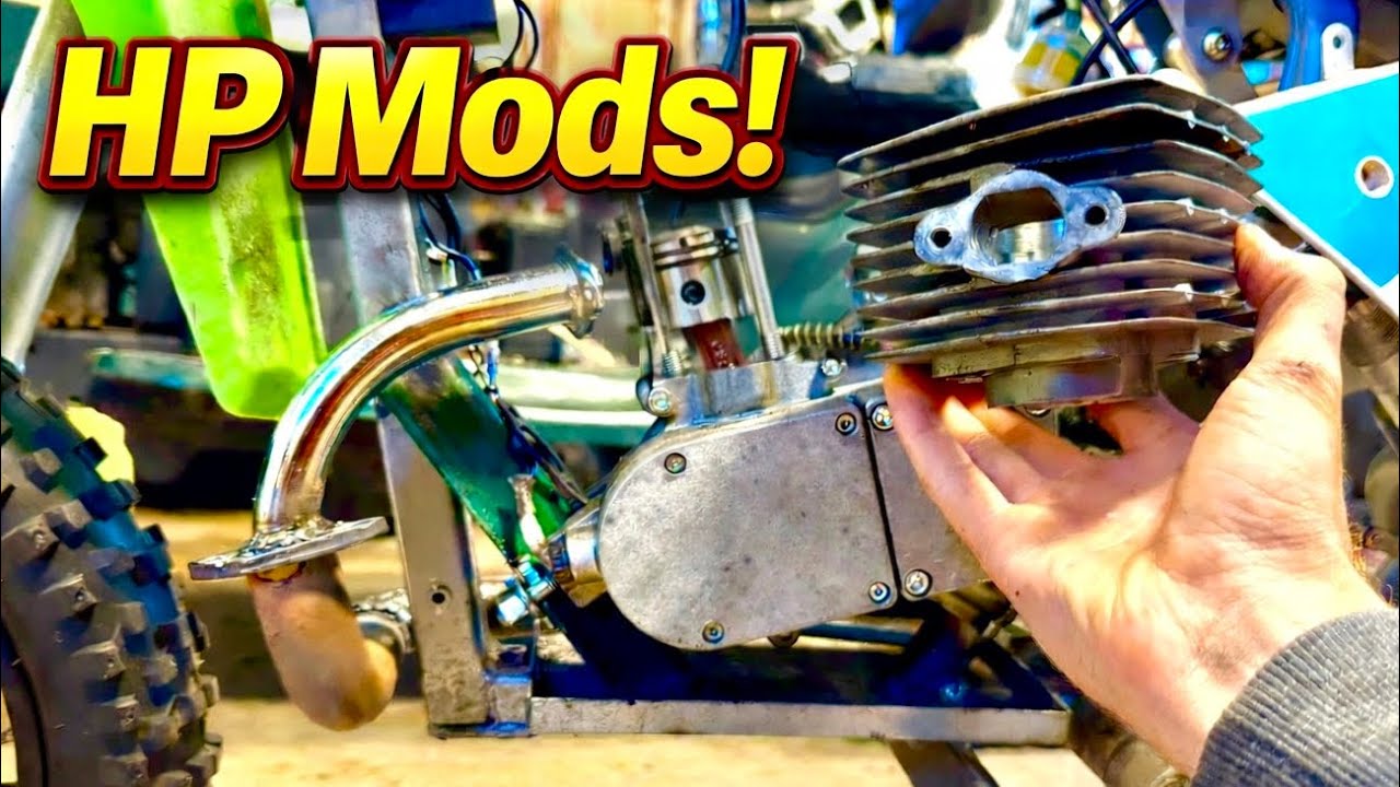 Мотоцикл Razor с двухтактным двигателем | Доработка и другие улучшения!