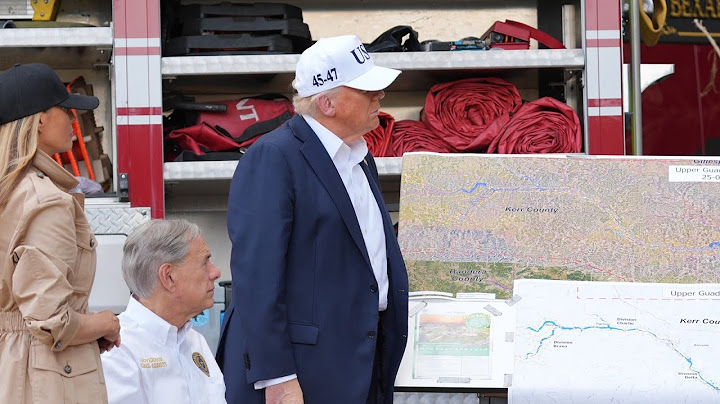 Trump speaks after touring devastation from Texas flooding