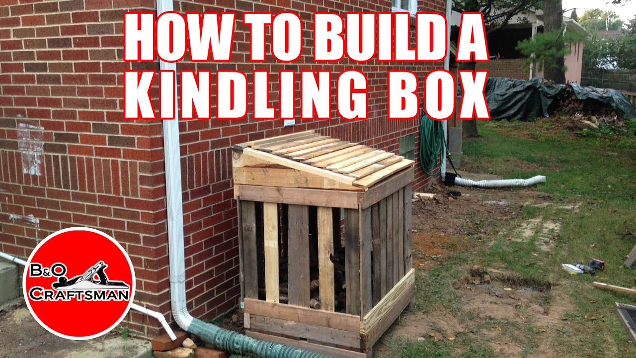 How to Build a Kindling Box - YouTube