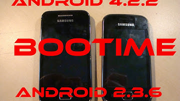 Android 4.2.2 vs. Android 2.3.6 Bootime