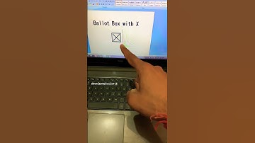 Ballot Box with Cross ❌ shortcut #msword #shorts #mswordtricks #computer #viral