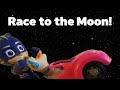 PJ Masks Race to the Moon with Frozen Olaf! - PJ Masks Toys Videos in English