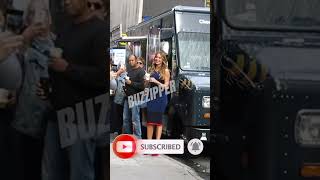 Sofia Vergara arriving at GMA Talks About Not Having a Wedding Dress