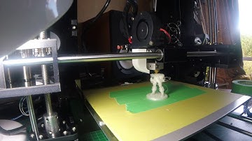 Anet A6 3d Printer printing D&D model timelapse