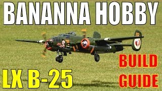 UC Model Airplane Plans B-25 H MITCHELL Bomber 1/15 Scale 53" for .25-.45s 