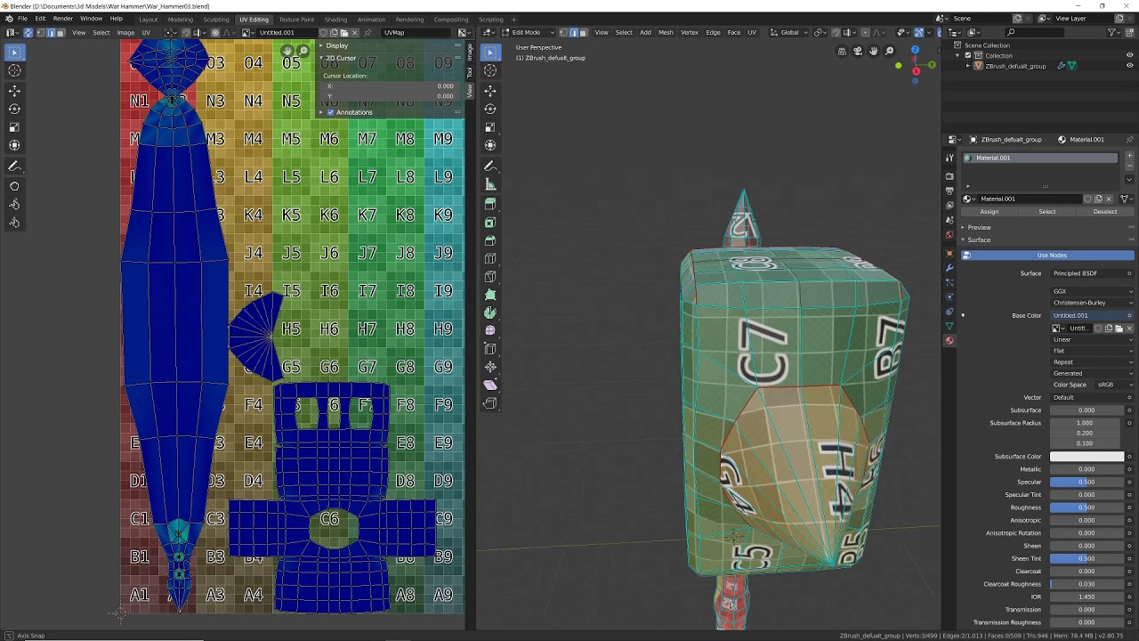 Blender 2.80 UV Unwrapping - YouTube