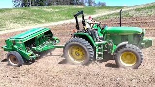 Planting New Seeding Alfalfa and Grass Hay Mix! Planting Season 2024!