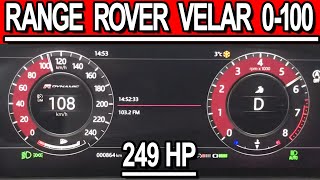 Range Rover Velar 0-100 acceleration