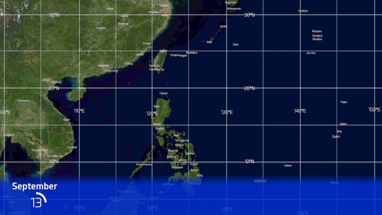 1985 Western Pacific Typhoon Season Animation observation ps4