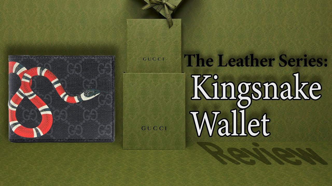 Gucci Beige GG Supreme Kingsnake Wallet – BlackSkinny