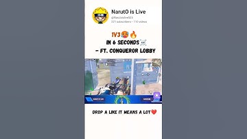 Fastest 1v3 Clutch against pro squad in conqueror lobby🥵🔥 #bgmi #pubg #viralshorts