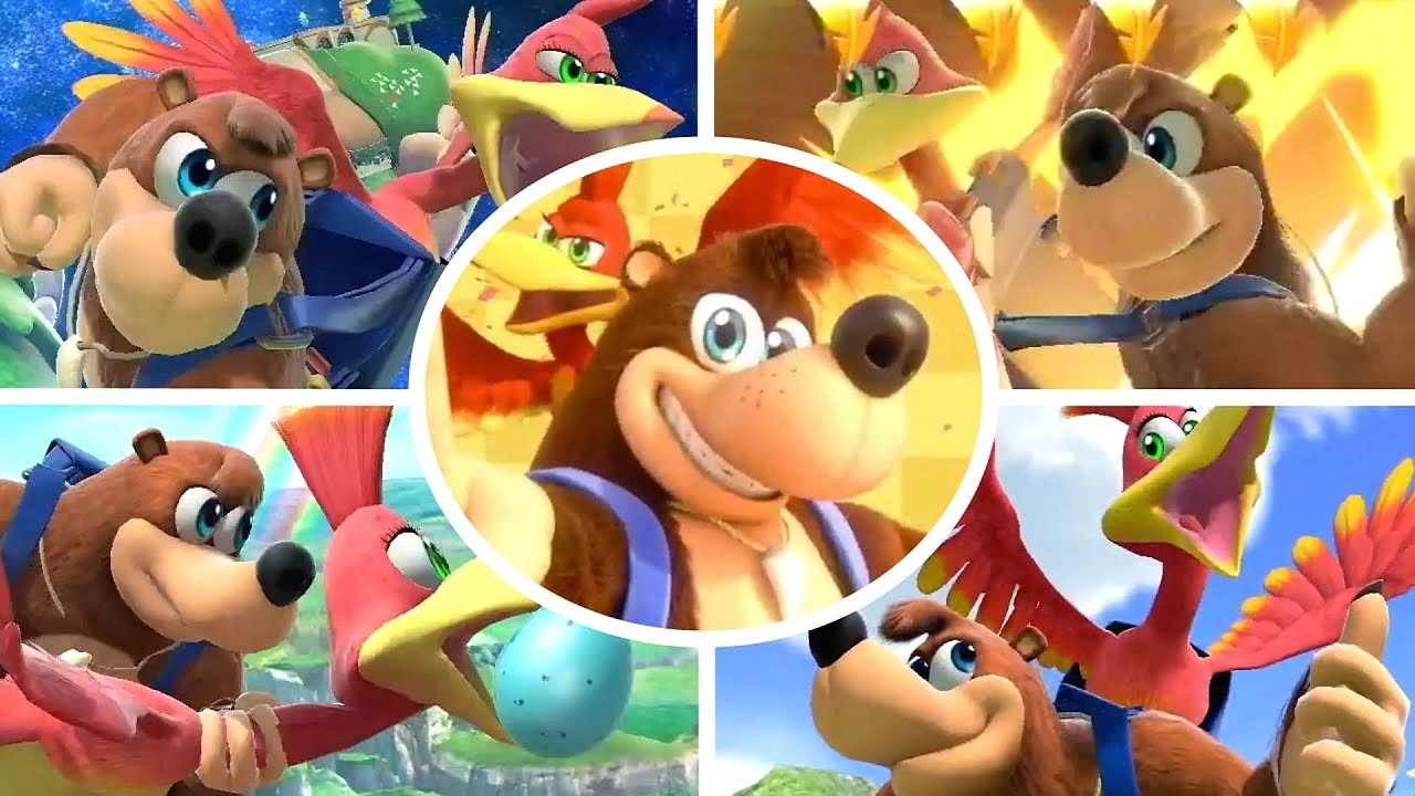 Banjo Kazooie Move Set, Final Smash, Animations & more in Smash Bros