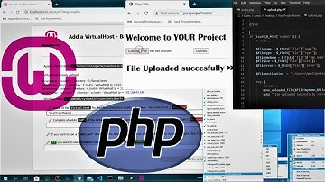 Upload file on WEB Server using PHP script | PHP File upload | Create separate host for web project