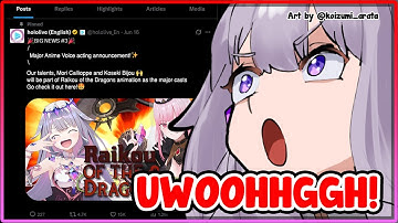 [ENG SUB/Hololive] BIBOO GOT A MAJOR ROLE IN AN ANIME WITH MORI CALLIOPPE!