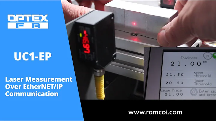 Laser Thickness Measurement over EtherNET/IP