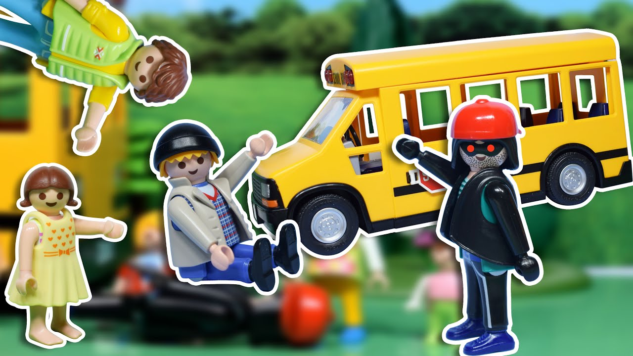 ظلطة الحرامي سرق اتوبيس المدرسه و خطف ساندي و ميزو و سمسم - عائلة ساندي - قصص اطفال