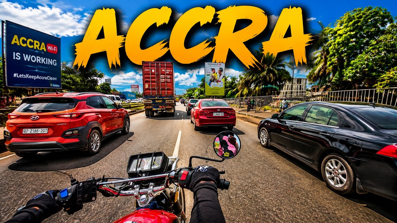 RIDING THROUGH THE STREETS OF ACCRA | MY ROAD TRIP AROUND GHANA TODAY!