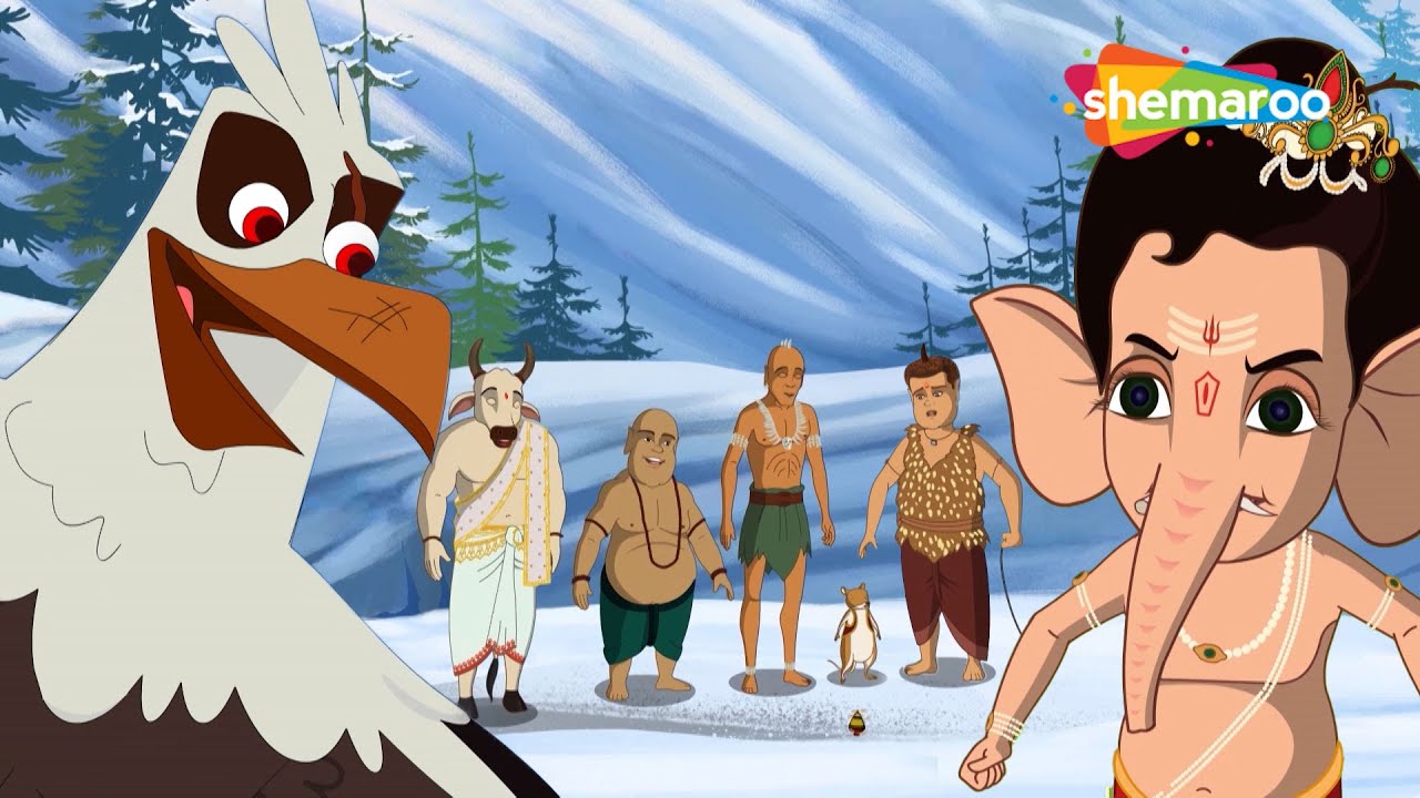 ಗಣೇಶ ಮತ್ತು ಗರುಡನ ನಡುವೆ ಯುದ್ಧ ನಡೆಯುತ್ತದೆಯೇ? | Bal Ganesh And Super Hero Compl - 45 | Kannada