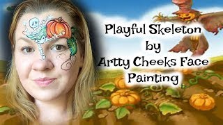 Playful Skeleton Face Painting Tutorial