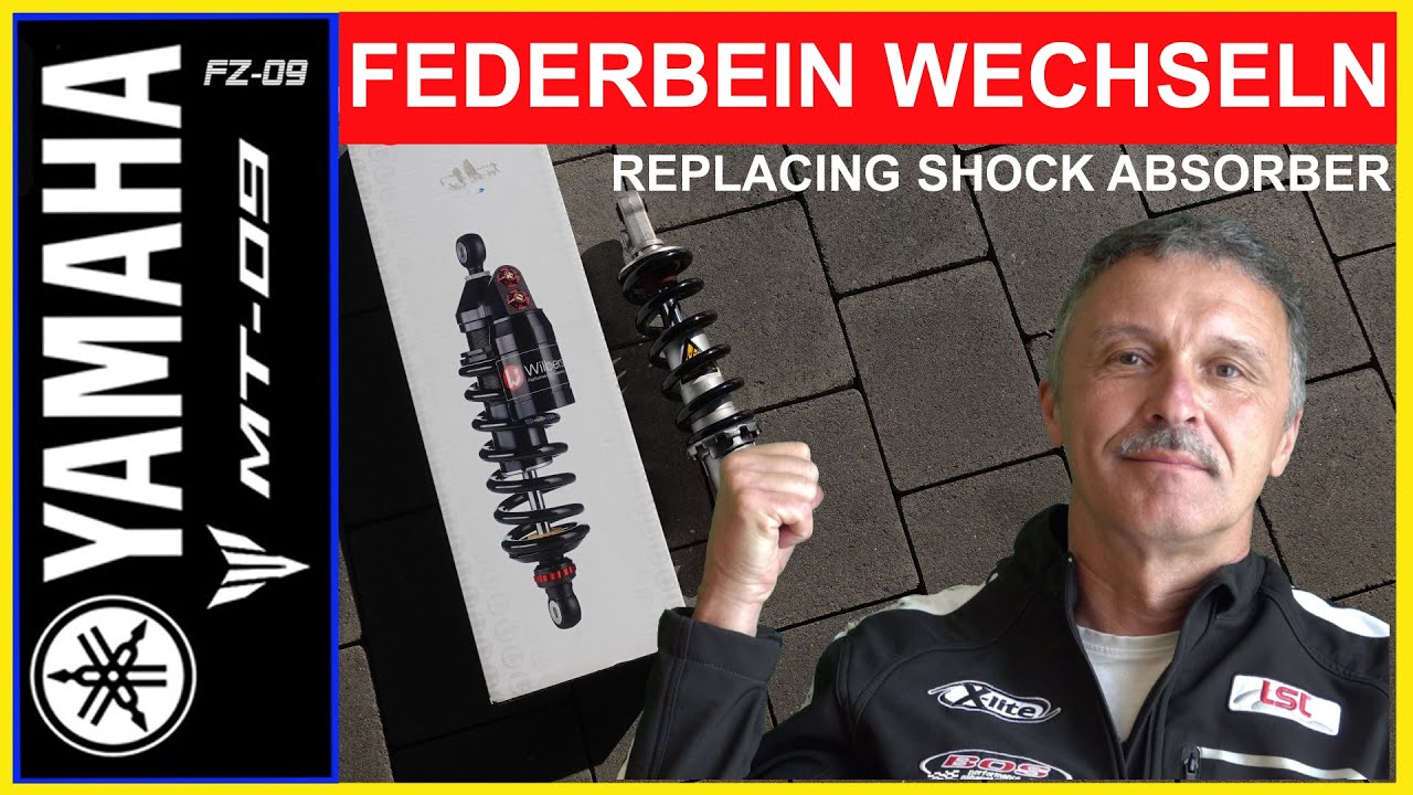 YAMAHA MT-09   Federbein / Stoßdämpfer wechseln  I  FZ-09  Replacing Shock Absorber