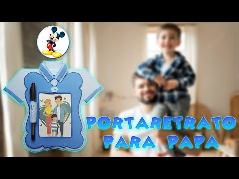 PORTARETRARO PARA PAPA EN FOAMI O GOMA EVA – MOLDE GRATIS