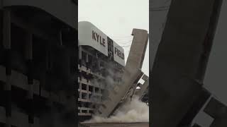 Texas A&M Kyle Field West Stands Demolition #subscribe #demolition #shorts #texas #football