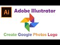 Graphics Designing Course Adobe Illustrator Class 15 Google Photos Logo by Sky Tech