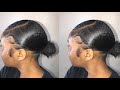 how to do a slick back with short natural hair 😍