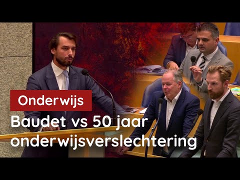 Kamer verbijsterd. Baudet VLOERT 50 jaar onderwijsbeleid!