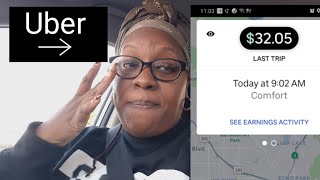 Uber | Uber comfort | I made 32.00 bucks in one trip