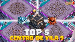 Top 5 Melhores Bases Cv9 Th9 De 2025 Outubro Guerra, Farm E Batalha Rankeada Clash Of Clans