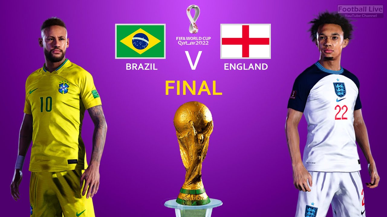 FIFA World Cup Final 2022 Brazil Vs England Neymar Vs Arnold eFootball PES