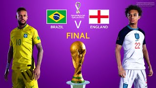 FIFA World Cup Final 2022 | Brazil Vs England | Neymar Vs Arnold | eFootball PES