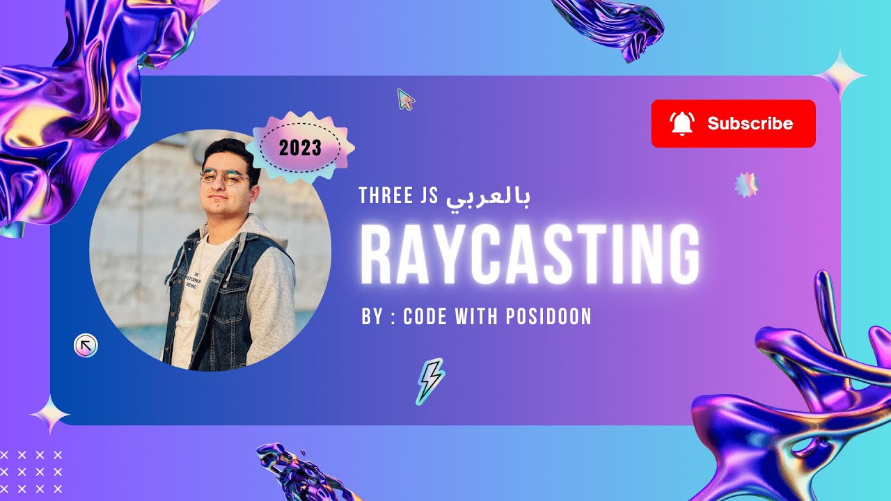 Raycasting Coding In Javascript Three JS in Arabic | Ray casting | Code with Posidoon - YouTube