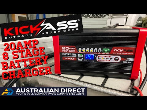KICKASS 12V 20amp 8 stage battery charger - YouTube