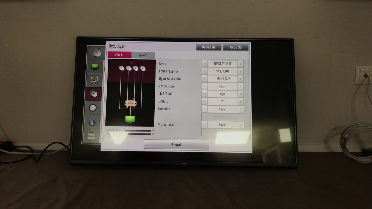 LG xxlb620v uydu ayarlama oto ayarlama ve kanal ayarlama YouTube
