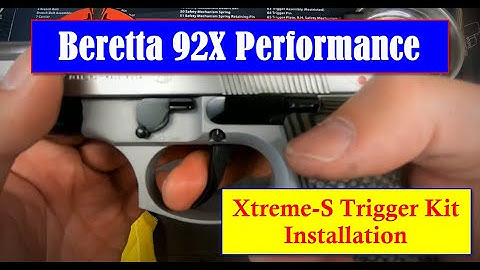 Beretta 92X Performance Fire Control Xtreme-S Trigger Kit Installation