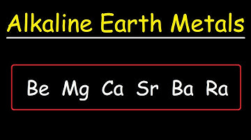 Alkaline Earth Metals | Chemistry
