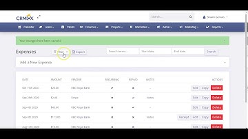 Entering Expenses in OrbisX and CRMOx
