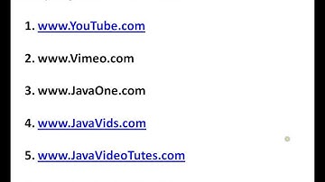 BEST WEBSITES JAVA SPRING VIDEOS