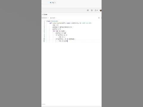 Leetcode 560: Subarray Sum Equals K - YouTube