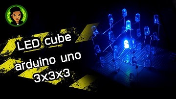 LED cube arduino uno 3x3x3
