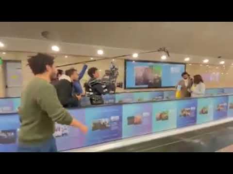 خالد النبوي و نور في كواليس مسلسل راجعين يا هوي