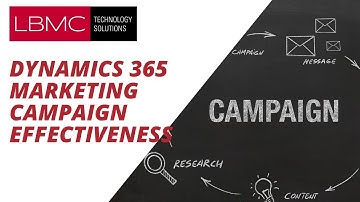 Dynamics 365 Marketing   Campaign Effectiveness