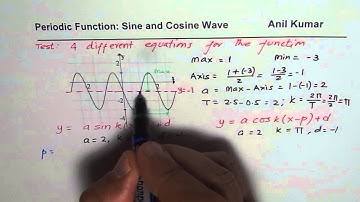 Write 4 Different Equations for the Graph of Sinusoidal Function - EDEXCEL - GCSE - SAT