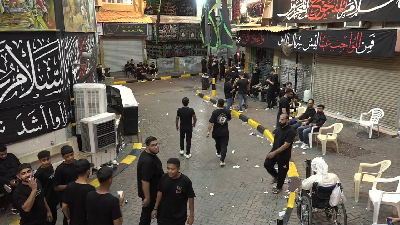 بث مرور مواكب العزاء بجانب الحسينية - ليلة سابع من شهر محرم الحرام ١٤٤٧هـ